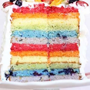 double rainbow cake