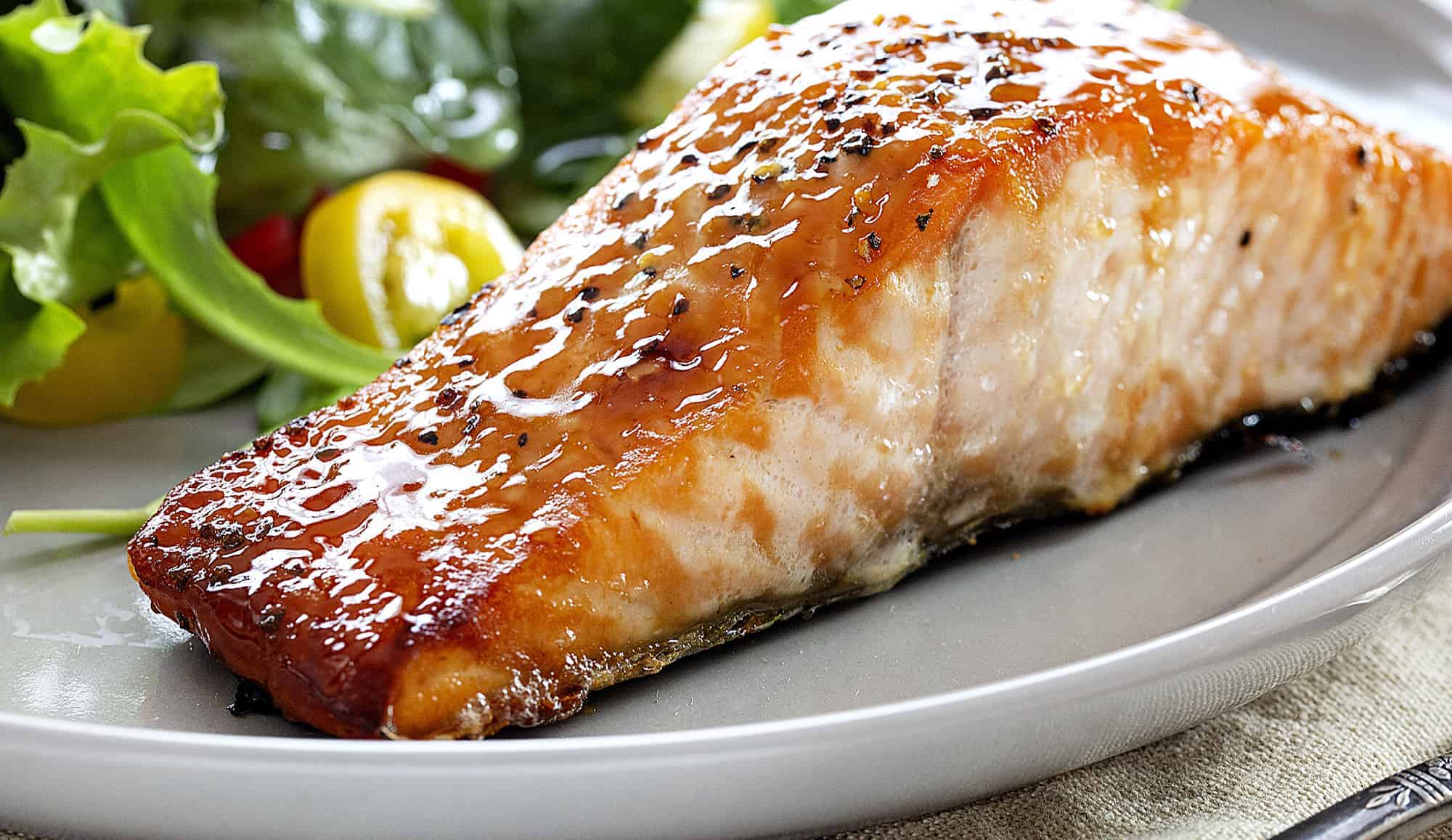 These tried and true top ten recipes from January 2021 have you covered from main dishes, to sweet treats, to desserts! i am baker, iambaker, brown sugar glazed salmon, main dishes, salmon, salmon recipe, glazed salmon, dinner recipes, weeknight recipes Brown Sugar Glazed Salmon