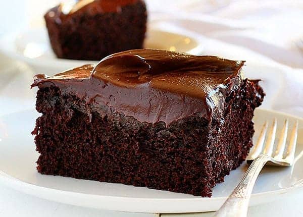 Seriously the best cake you will ever make... and it comes together fast if you happen to have a craving! #chocolatecake #cravingcake #chocolatecravingcake #cake #baking #iambaker #recipes #chocolate Piece of Chocolate Craving Cake on a White Plate with Fork. Cake, Baking, Chocolate Cake, Small Chocolate Cake, chocolate cake for two, Dessert, Easy Cakes, baking Recipes, I am baker, iambaker
