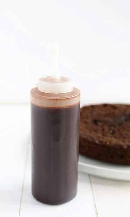 This cake is SO rich and decadent you will never know there is zucchini in it! #zucchini #zucchinicake #chocolatecake #chocolate #baking #iambaker Simple Syrup for Chocolate Cake