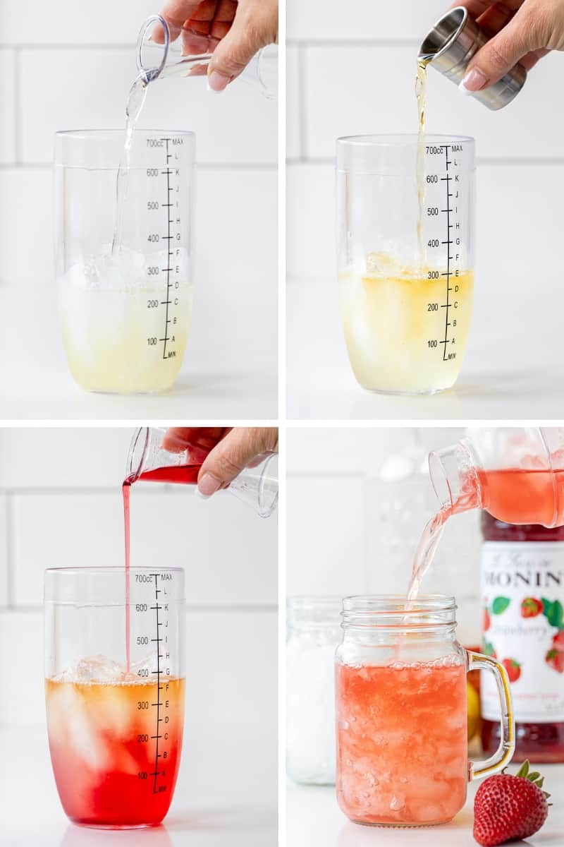 Whiskey Strawberry Lemonade combines the tanginess of lemon juice with the sweetness of strawberry syrup, balanced with a splash of whiskey. It's a refreshing cocktail that is served over crushed ice, garnished with lemon slices and strawberries for the finishing touch. It's as pretty to look at as it is delightful to sip! Steps for Making a Whiskey Strawberry Lemonade.